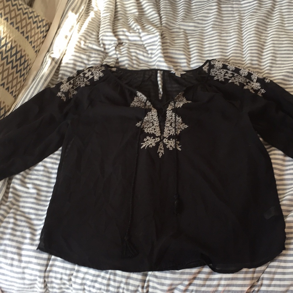 American Eagle Sheer Boho top